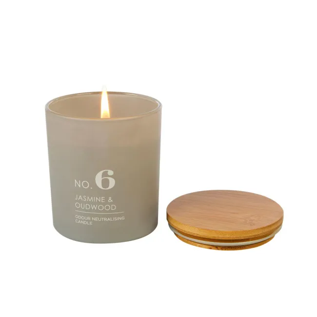 Świeca zapachowa HomeScenter No.6 8,2cmx9,5cm 42h Jasmine and Oud Wood - 1