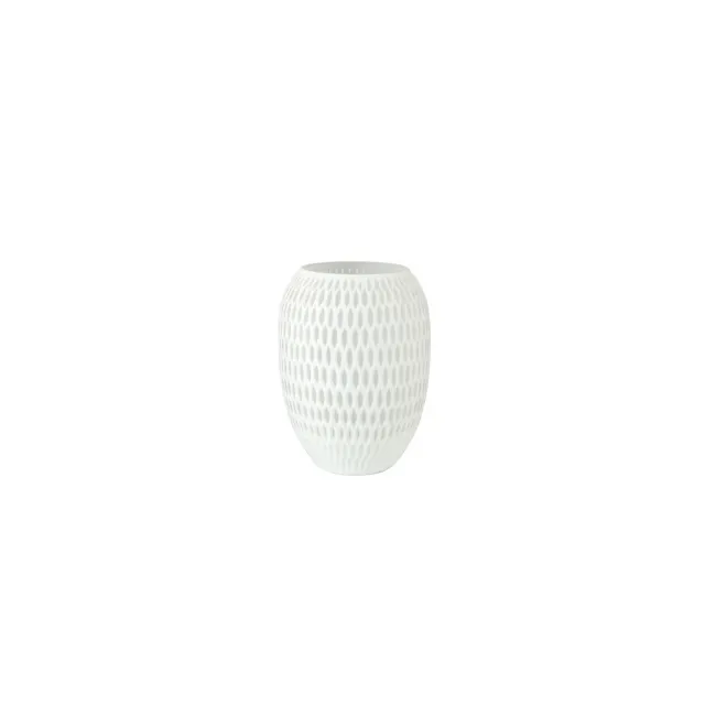Wazon Carved White 29cm - 1