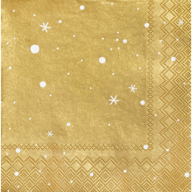 Serwetki 33x33 cm Stars Gold