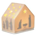 Nativity Scene Lantern Bauble 10cm - 1