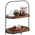All-Runder Stand 37x31x17cm Black Two-tier - 4