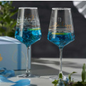 Komplet 2 kieliszków Presente 560ml do wina Happy - 6