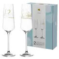 Set of 2 Presente Champagne Glasses 280ml Celebrate - 1