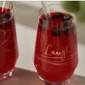 Set of 2 Presente Glasses with Straws 365ml Laugh - 5