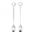 Set of 2 Party Spoons Silver - 1