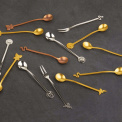 Set of 2 Party Spoons Gold - 3