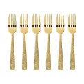 Komplet 6 widelczyków Siena PVD Gold - 1