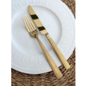 Set of 6 Siena Dessert Forks PVD Gold - 3