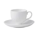 Filiżanka ze spodkiem White 170ml do kawy biała - 1