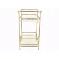 Metal Table 87x43x84cm Antique Gold - 1