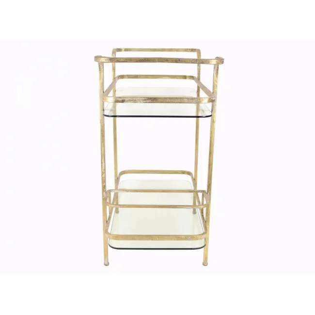 Metal Table 87x43x84cm Antique Gold - 1