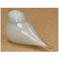 Glass Bird Figurine 17x7.5x8cm White - 3