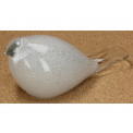 Figurka szklana ptak 25x11.5x11cm biała - 2
