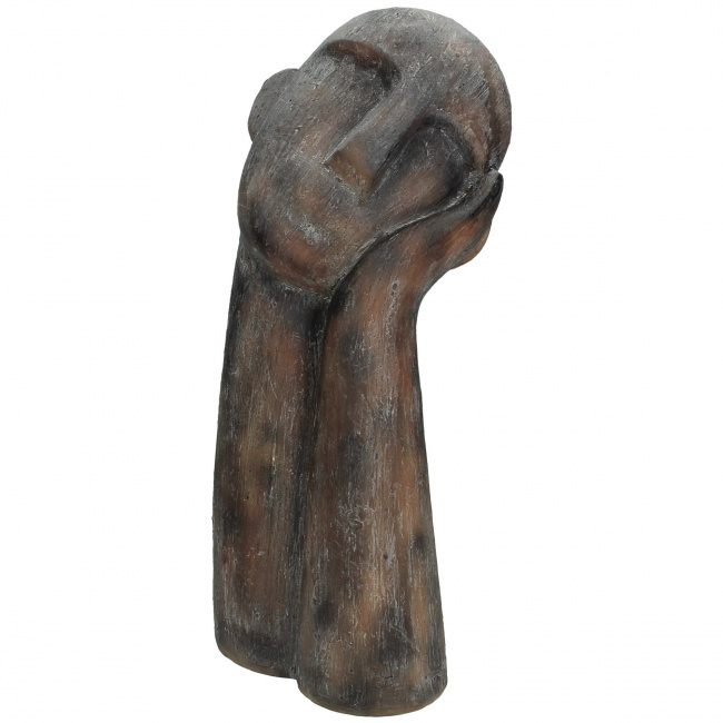 Head Support Figurine 40x18cm Bronze - 1