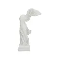 Figurka skrzydlata suknia 38x27x18cm biała - 3