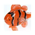 Figurka szklana ryba 14x10x6cm pomarańczowa - 3