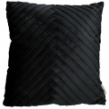 Velvet Black Pillow 60x60cm - 1