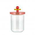 Glass Jar 1L Pink - 1