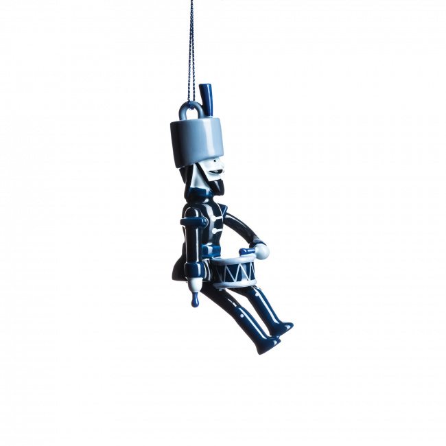Blue Christmas Soldier Ornament - 1