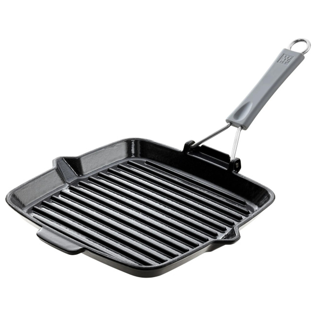 Foldable Cast Iron Grill Pan 24cm