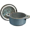 Komplet 4 garnków Mini Cocotte 200ml 10cm antyczny turkusowy - 5