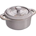 Komplet 4 garnków Mini Cocotte 200ml 10cm antyczny grafitowy - 3
