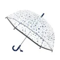 Parasol młodzieżowy przezroczysty długi gwiazdki - 1