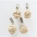 Komplet 4 obciążników do obrusów Jute 4,5cm (1 komplet - mix) - 3