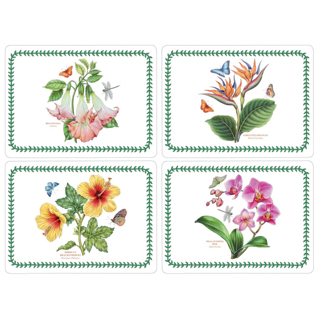 Set of 4 Placemats Exotic Botanic Garden 40x30cm