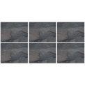 Set of 6 Placemats Midnight Slate 30.5x23cm - 1