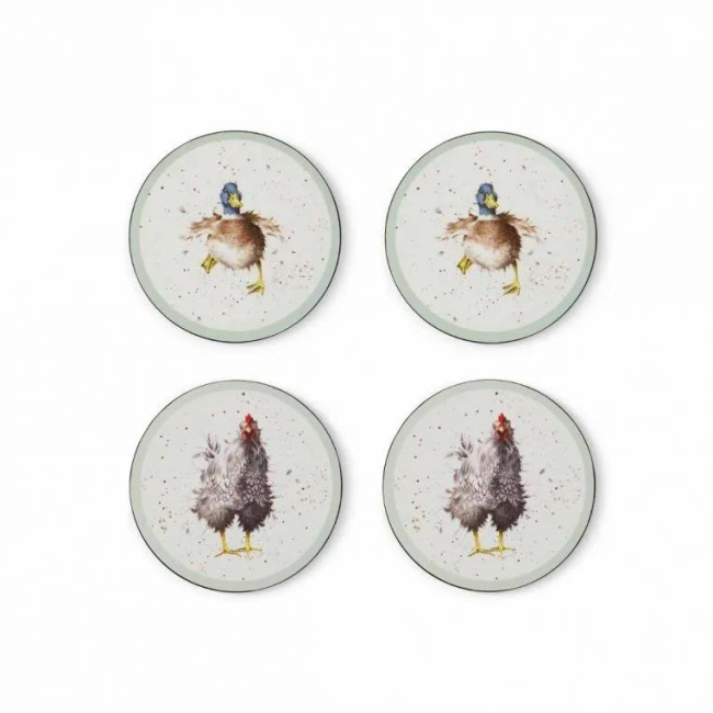 Set of 4 Cup Coasters Pimpernel Wrendale Designs 10.5cm