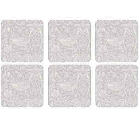 Komplet 4 podkładek Pure Morris Strawberry Thief Design 10,5x10,5cm