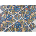 Set of 6 Placemats Morris&Co. Strawberry Thief Blue 30.5x23 - 2