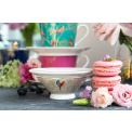 Set of 2 Chelsea Sara Miller 200ml Tea Cups with Saucers - 4