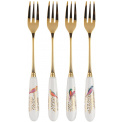 Set of 4 Forks Chelsea Sara Miller 15cm Gold