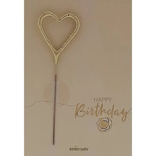 Kartka z życzeniami + zimne ognie Happy Birthday sand Birthday Greetings Mini - 1