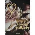 Kartka z życzeniami + zimne ognie Happy Blooming Birthday Mini - 1