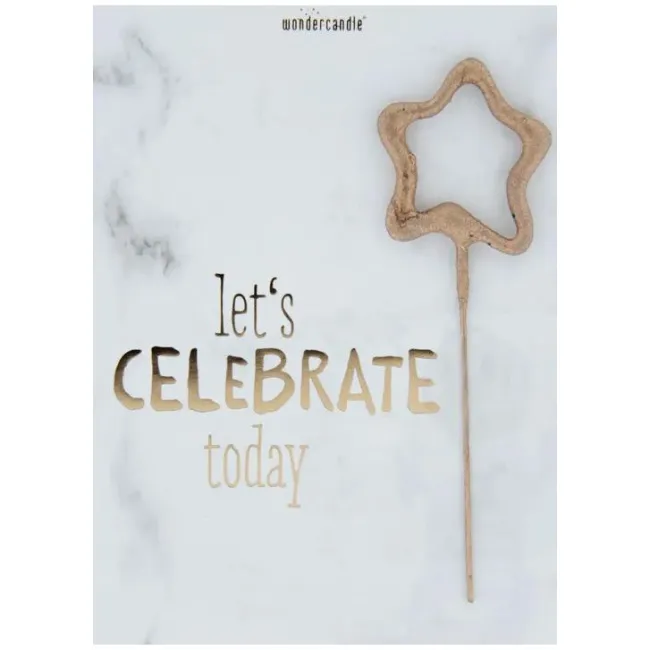 Greeting Card + Cold Fire Celebrate Marble