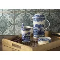 Blue Italian Butter Dish 20x10cm - 5