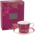Chelsea Sara Miller Cup with Saucer 200ml for Tea Pink - 9