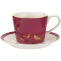 Filiżanka ze spodkiem Chelsea Sara Miller 200ml do herbaty Pink - 1