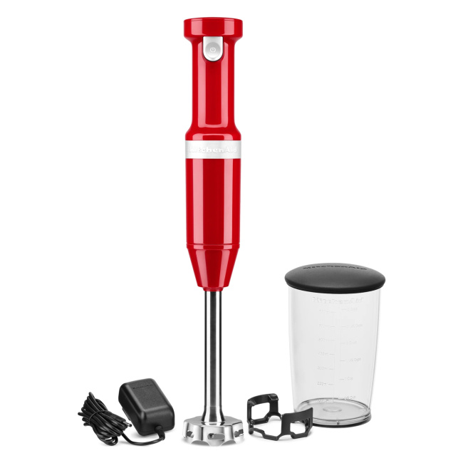 Blender ręczny bezprzewodowy czerwony - 1