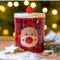 Reindeer Container 13cm Red - 2