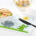 Deska szklana Lion, Crocodile, Elephant 25x15cm Bambini - 2