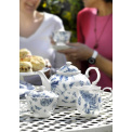 Botanic Blue Cup with Saucer 170ml for Tea - 2