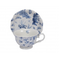 Botanic Blue Cup with Saucer 170ml for Tea - 3