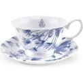 Filiżanka ze spodkiem Botanic Blue 170ml do herbaty - 1