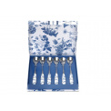Set of 6 Teaspoons Botanic Blue 15cm - 3