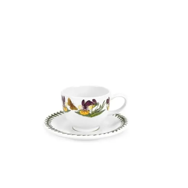 Filiżanka ze spodkiem Botanic Garden 100ml do espresso Heartsease