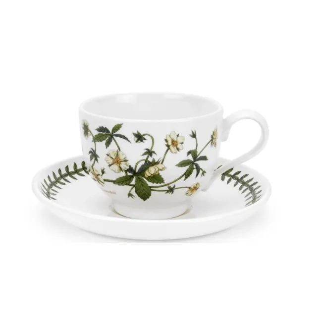 Filiżanka ze spodkiem Botanic Garden 200ml do herbaty Cinquefoil - 1